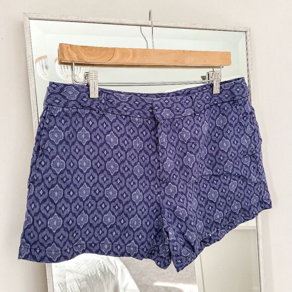 CYNTHIA ROWLEY | Printed linen shorts - Picture 1 of 5